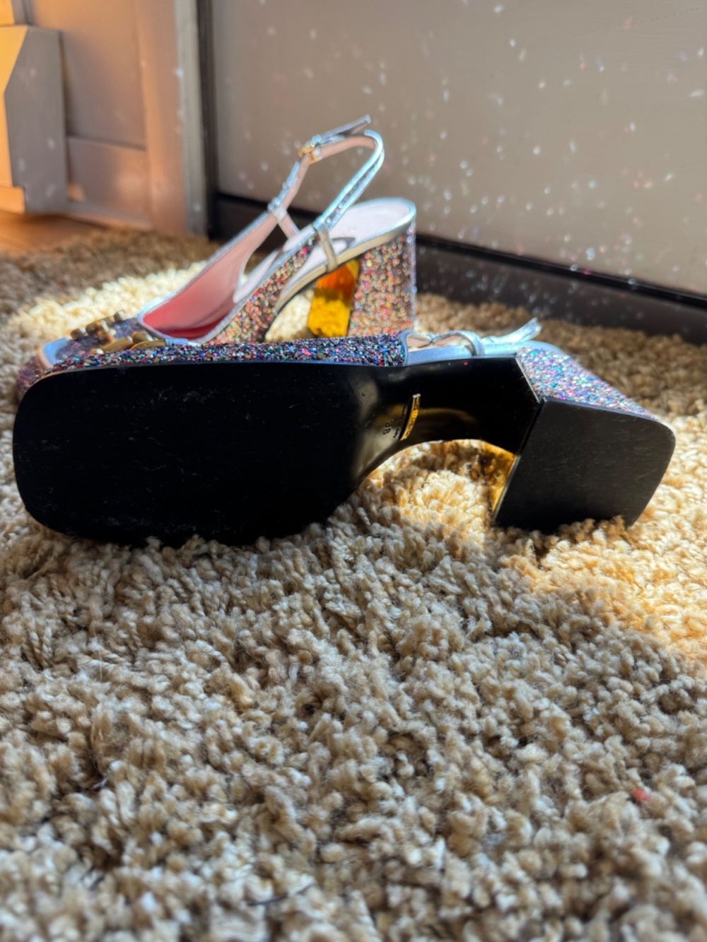 Gucci glitter horsebit pumps, 38 - Picture 2 of 3